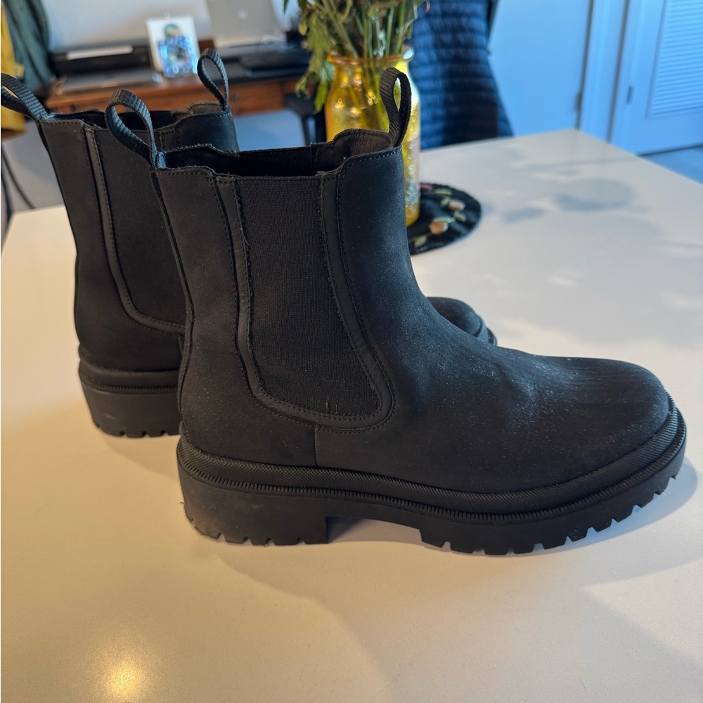 Women’s Thursday Boot Company Black Matte Platform Boots, size 10. Worn Once!